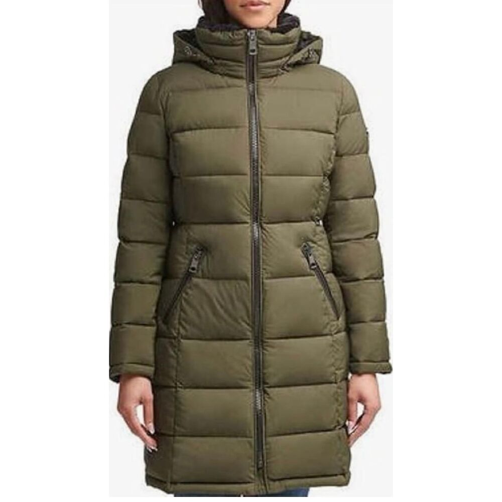 Andrew Marc Women's Long Stretch Parka jacket size S - Picture 8 of 10